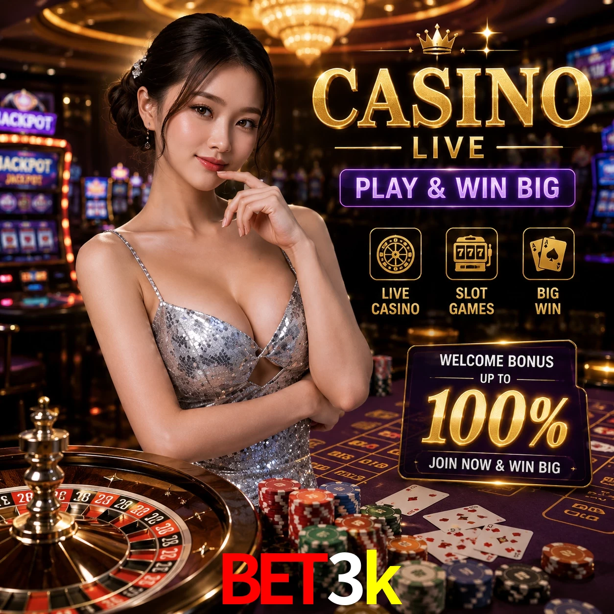 Aplicativo móvel bet3k para iOS e Android